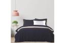 Giselle Quilt Cover Set Classic Black - Queen