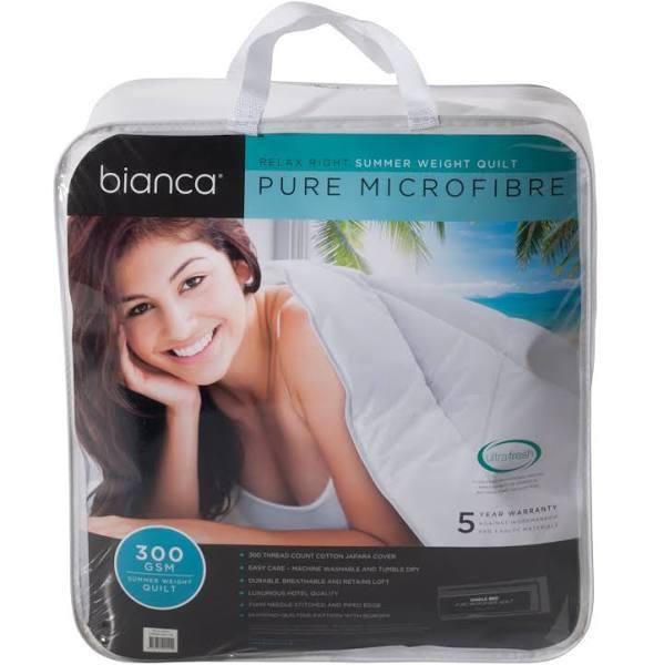 Bianca Relax Right Summer Microfibre Quilt 300gsm / Queen