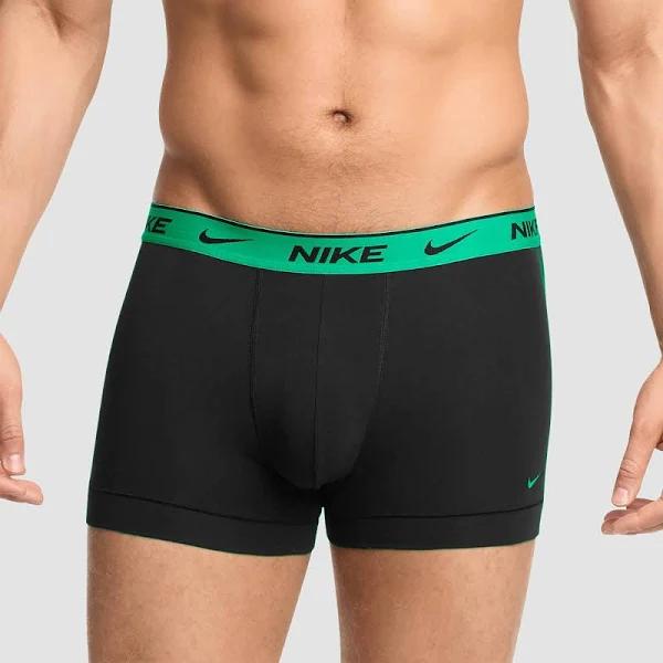 Nike Everyday Cotton Stretch Trunks Pack 2 in Black M