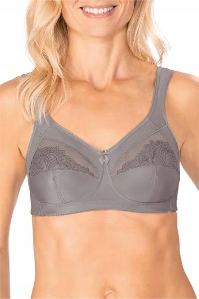 David Jones Amoena Isadora Soft Bra in Grey, Size 16D