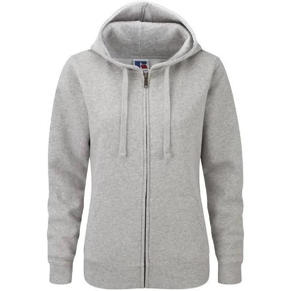 Russell Ladies Premium Authentic Zipped Hoodie (3-Layer Fabric) Light Oxford M