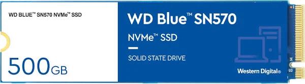 WD Blue 500GB SN570 NVMe SSD - WDBB9E5000ANC-WRSN