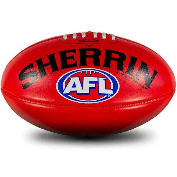 AFL Replica PVC Ball - Red - Size 5