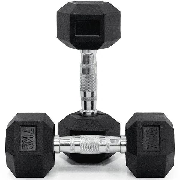 7kg Body Iron Hex Dumbbell Pair