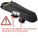 SLS3 Small Aero Bike Bag Top Tube Bicycle Frame Bag Adjustable Straps Stable and Secure Low Profile Stem Bag