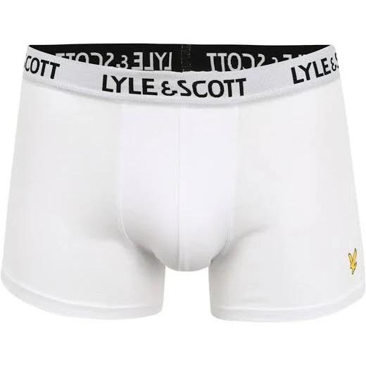 Lyle and Scott Three Pack Trunks White