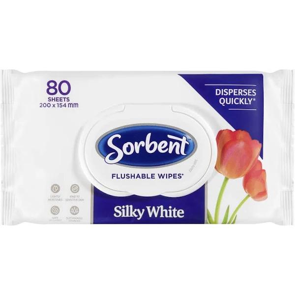 Sorbent Flushable Wipes 80 Pack