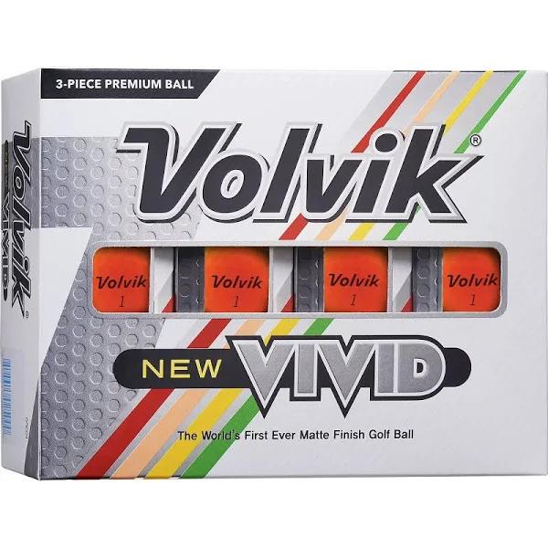 Volvik Vivid Golf Balls - Orange