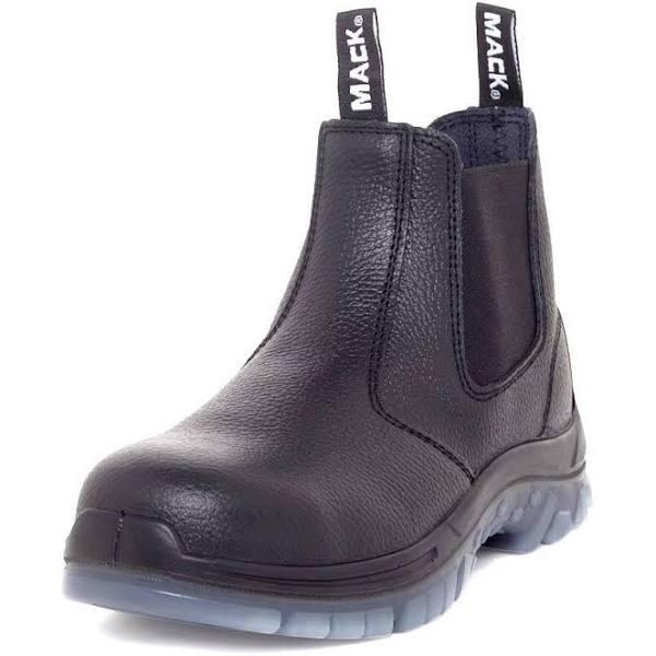 Mack Tradie Slip-on Safety Boots Unisex Black MK0TRADIEBBF UK 5.5