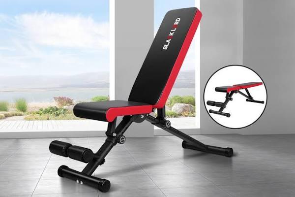 Black Lord Weight Bench FID Bench Fitness Flat Incline Decline Press Gym