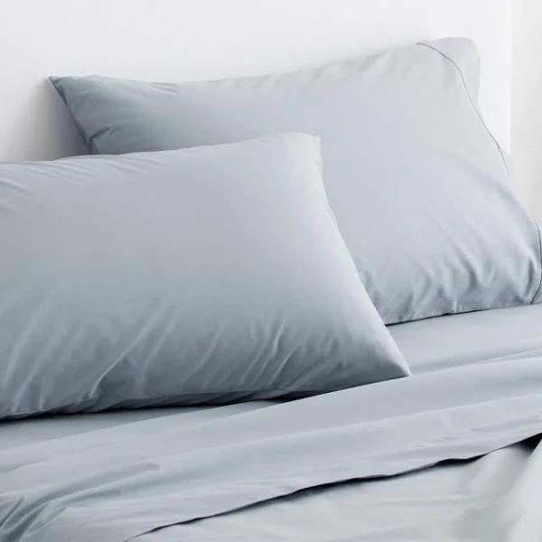 Sheridan Organic Cotton 300TC Percale Double Sheet Set-40Cm River