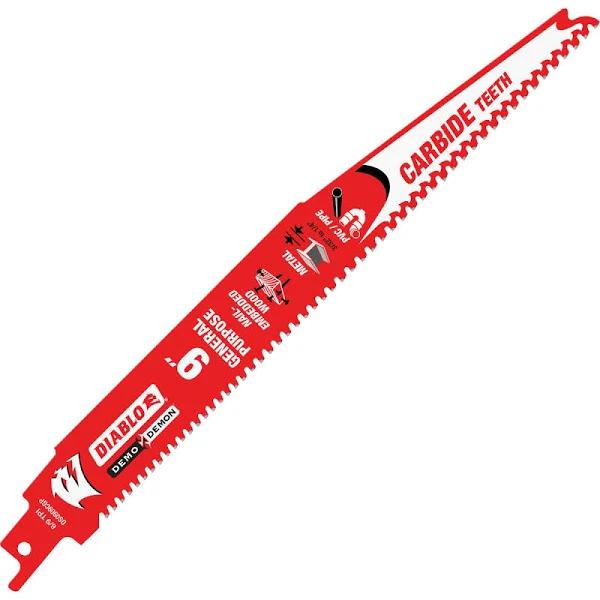 Diablo 9" Demo Demon Carbide General Purpose Reciprocating Saw Blade