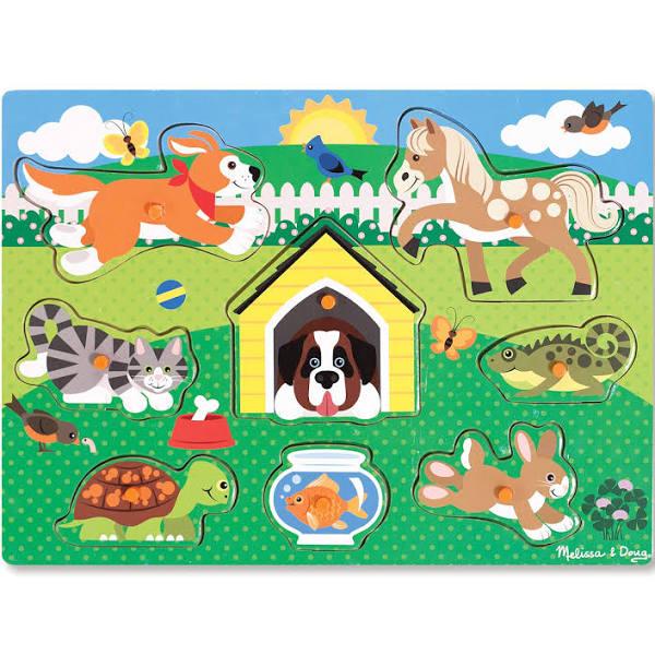 Melissa & Doug - Peg Puzzle - Pets