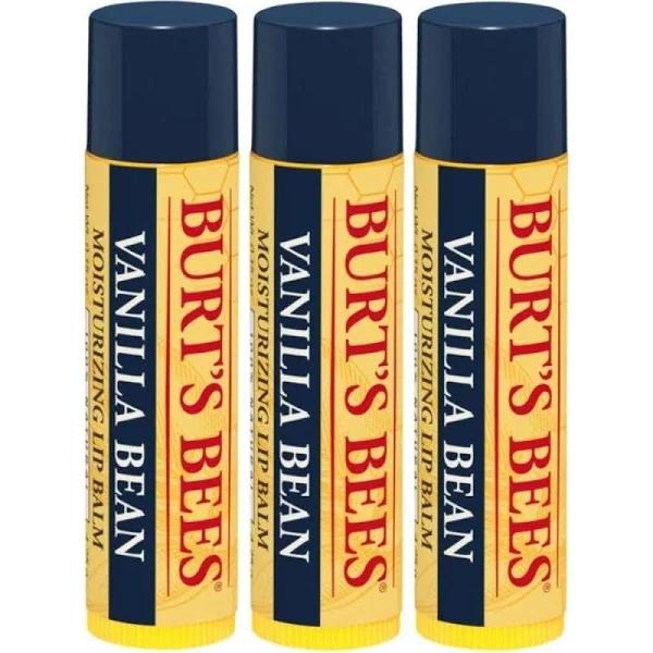 Burt's Bees Vanilla Bean Lip Balm 4.25g x 3