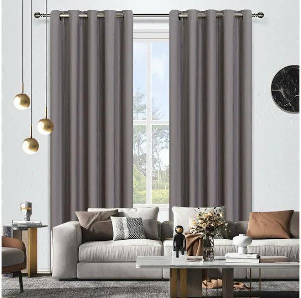 Fresco Blockout Eyelet Curtain Single 220cm or 250cm Drop