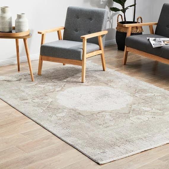 Knut Floor Rug Natural and Grey by Freedom