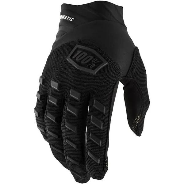 100 Percent Airmatic Gloves - Black/Charcoal