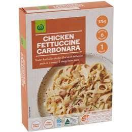 Woolworths Chicken Fettuccine Carbonara 375g