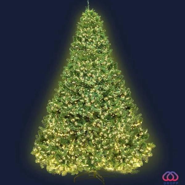 Jingle Jollys 2.4m 8ft Christmas Tree Xmas 3190 LED Lights Warm White 1436 Tips