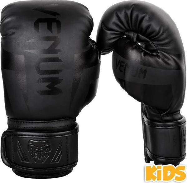 Venum Elite Matte/Black Kids Boxing Gloves - M