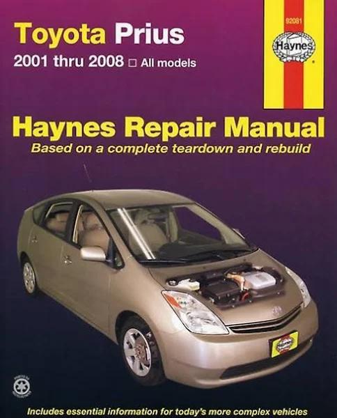 Toyota Prius 2001-2012 Repair Manual