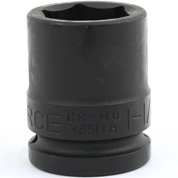 Force 1-1/8" x 3/4" Drive Imperial 6 Point Impact Socket - 4651.1.8