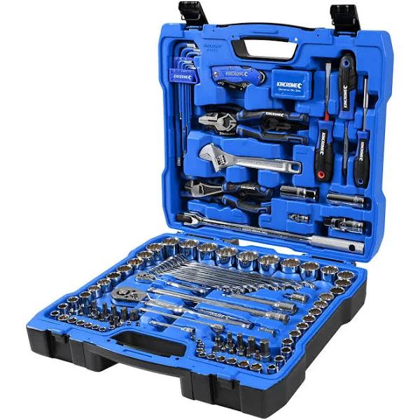 Kincrome K1875 Portable Tool Kit Metric/SAE 1/4 & 1/2" Drive 150 Piece