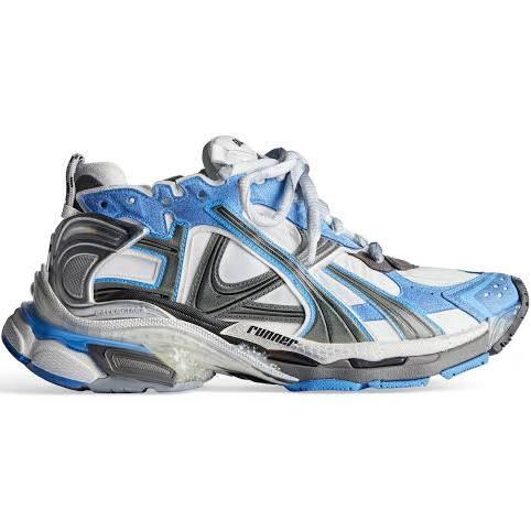 Balenciaga Runner Sneaker - Blue - Man - 5 - Polyurethane & Polyester