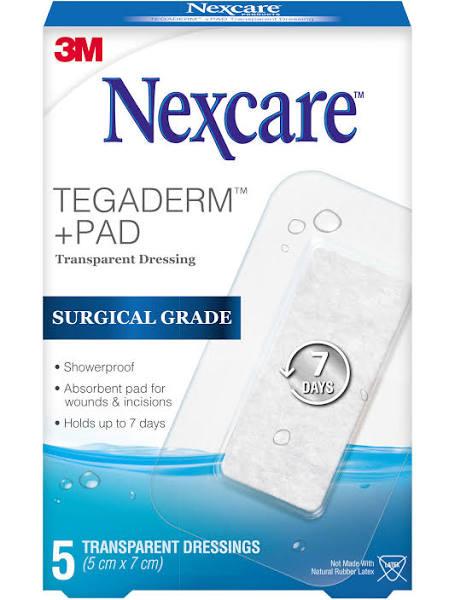 Nexcare Tegaderm Dressing Pad 50mm x 70mm - 5 Pack