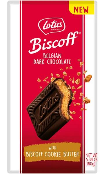 Lotus Biscoff Dark Chocolate Cookie Butter Bar, 1 ea