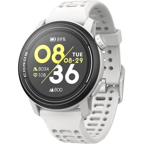 Coros Pace 3 - White With White Silicone Band