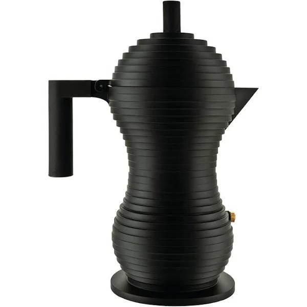 Alessi - Black Pulcina Espresso Coffee Maker 3 Cup