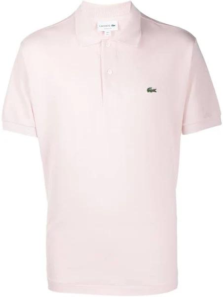 Lacoste - Embroidered Logo Polo Shirt - Men - Cotton - 8 - Pink