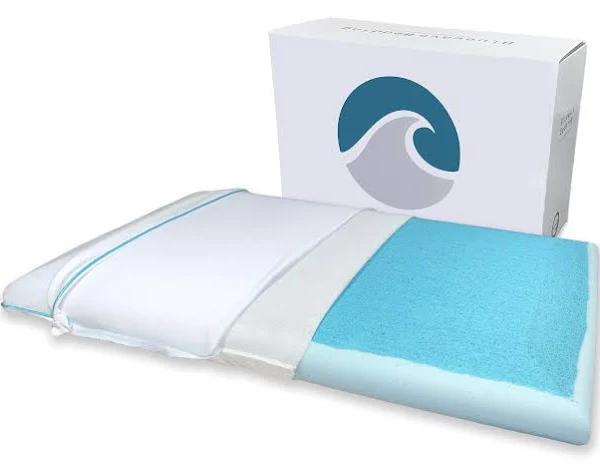 Bluewave Bedding (6.4cm Loft (Plush)) - Ultra Slim Plush Gel-Infused Memory Foam Pillow with Bamboo Cover: 6.4cm Loft, Hypoallergenic Thin and Flat