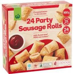 Woolworths Party Sausage Rolls 24 Pack