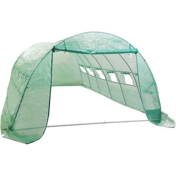 Home Ready Dome Hoop Tunnel Polytunnel 6x3x2M Greenhouse Walk in Shed PE