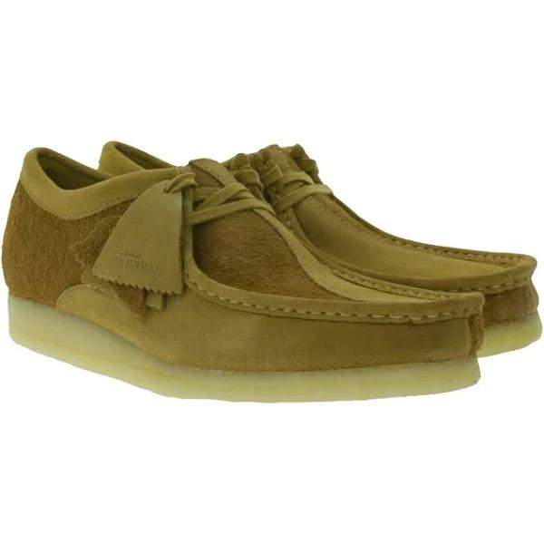 Clarks Originals Wallabee Shoes Tan Combi