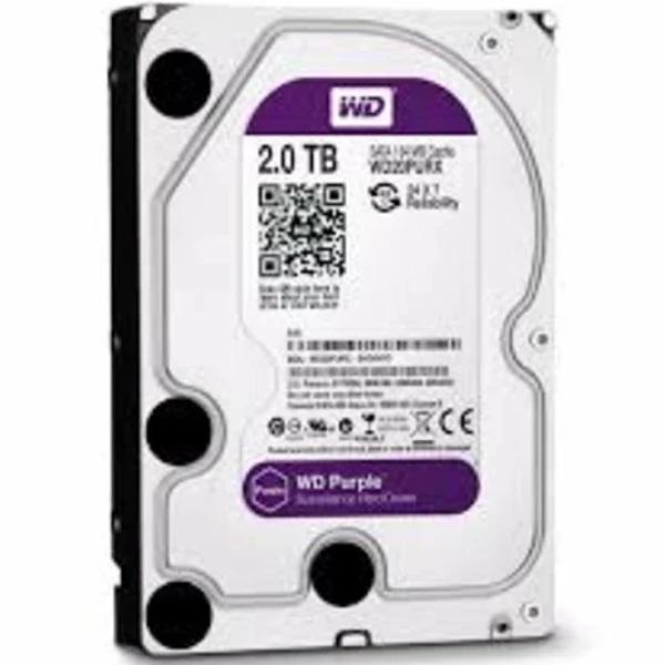 WD Purple 2TB Surveillance Hard Disk Drive - 5400 RPM Class SATA 6 Gb/s 64MB Cache 3.5 Inch - WD20PURX [Old Version]