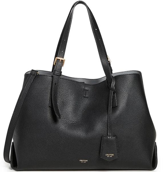 Oroton Margot Medium Day Bag Black