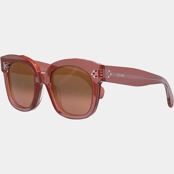 Celine CL4002UN Sunglasses (Pink/Red - Square - Women)