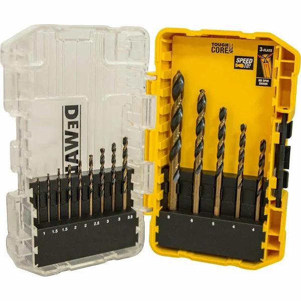 DT70727-QZ 14pcs HSS Metal Drill Bit Set Black & Gold