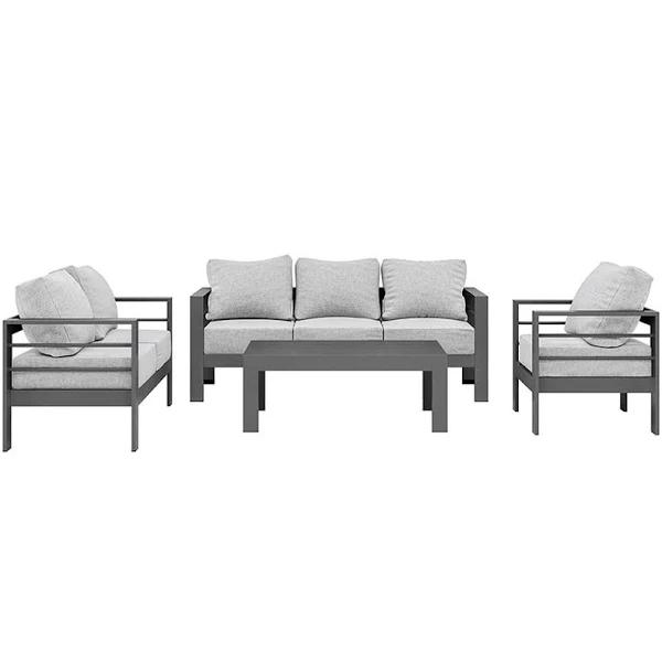 Luxo Outdoors Luxo Bayo 6 Seater Aluminium Outdoor Furniture Set