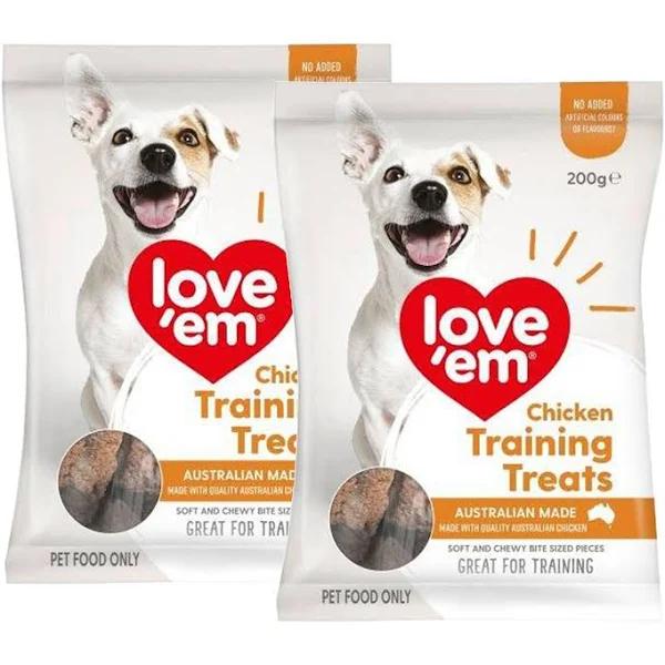 Love Em Chicken Training Treats for Dogs 400gm by Budget Pet Products