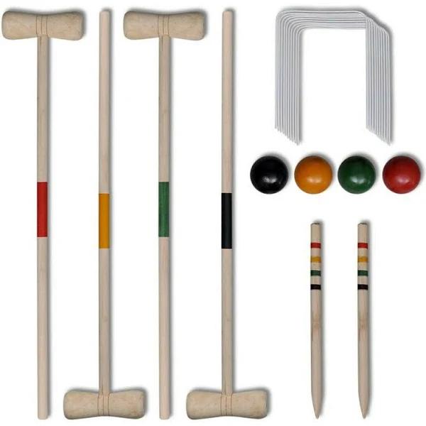 4 Player Wooden Croquet Set