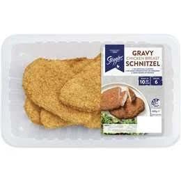 Steggles Gravy Chicken Breast Schnitzel 600g