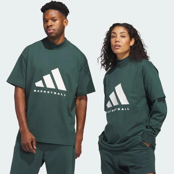 Adidas Basketball Tee Mineral Green