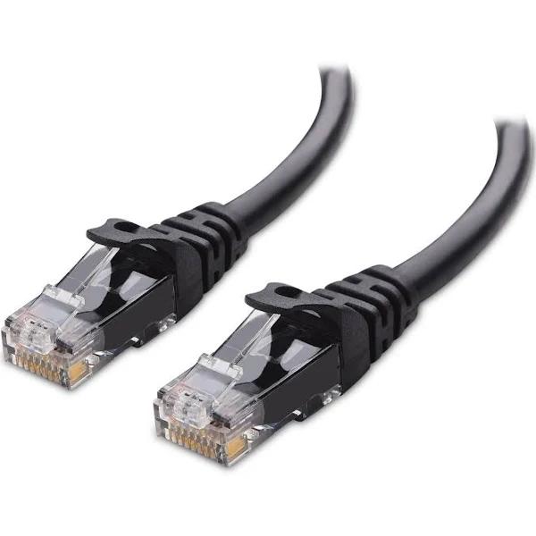 Cable Matters 10Gbps Snagless Short Cat 6 Ethernet Cable 3M (Cat 6 Cable, Cat6 Cable, Internet Cable, Network Cable) in Black