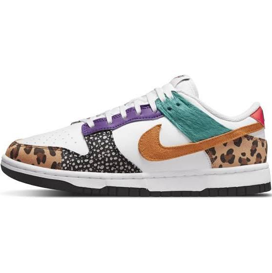 Nike Dunk Low SE 'Safari Mix' Sneakers | White | Women's Size 15.5