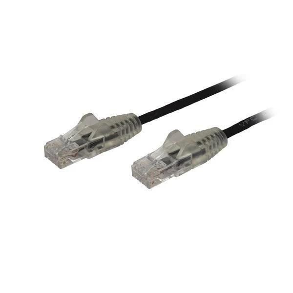 StarTech 0.5m Cat6 Cable - Black Slim Patch Snagless N6PAT50CMBKS