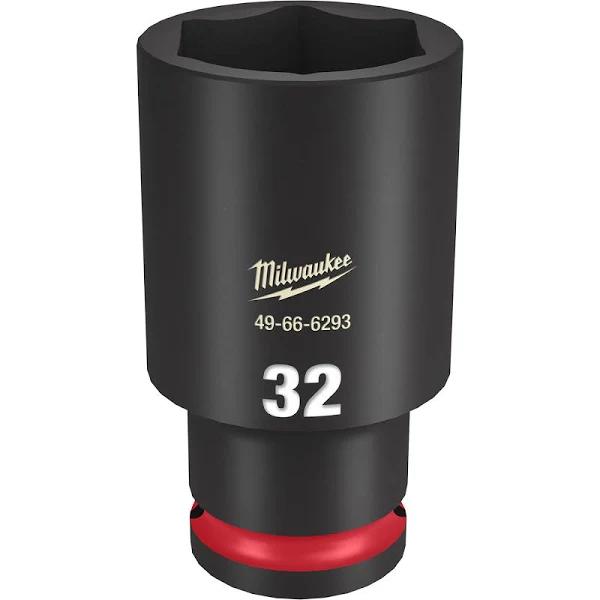 Milwaukee Shockwave 1/2" Drive 32mm Deep 6 Point Impact Socket 49666293 by Autoelec